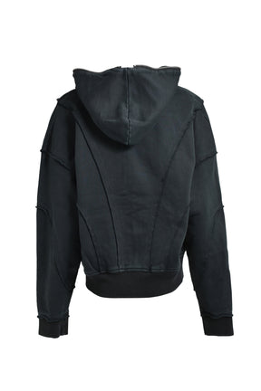 FADE ZIP UP HOODIE / BLK