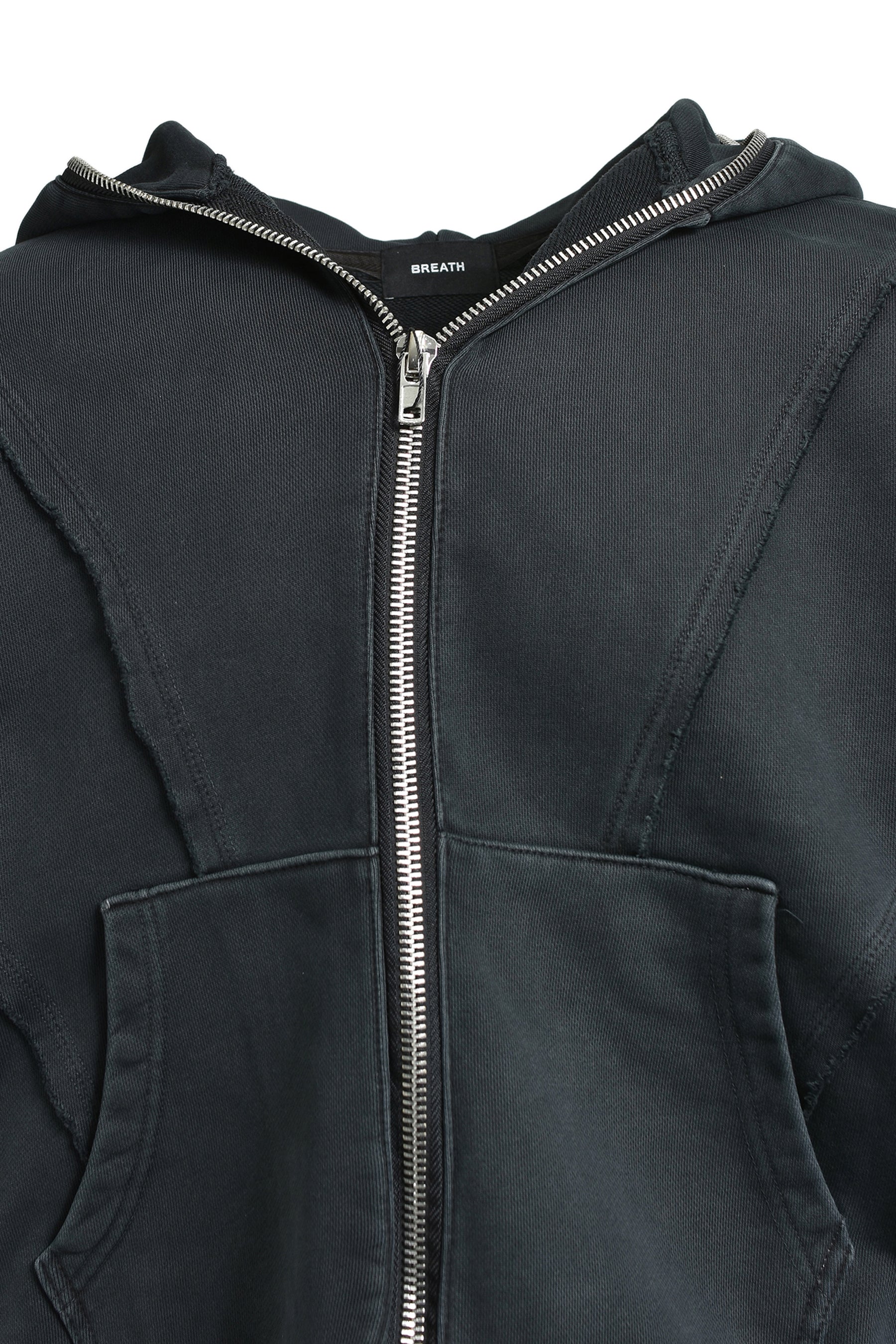 FADE ZIP UP HOODIE / BLK
