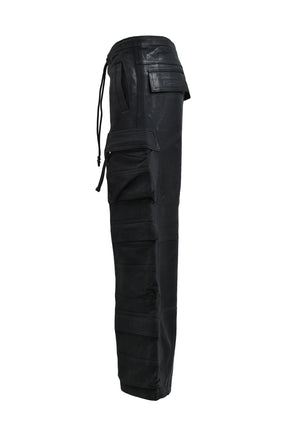 COATING TRIPLE CARGO PANTS / BLK
