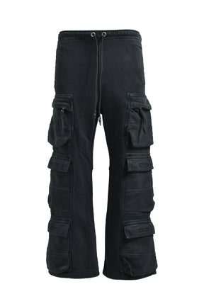 FADE TRIPLE CARGO PANTS / BLACK