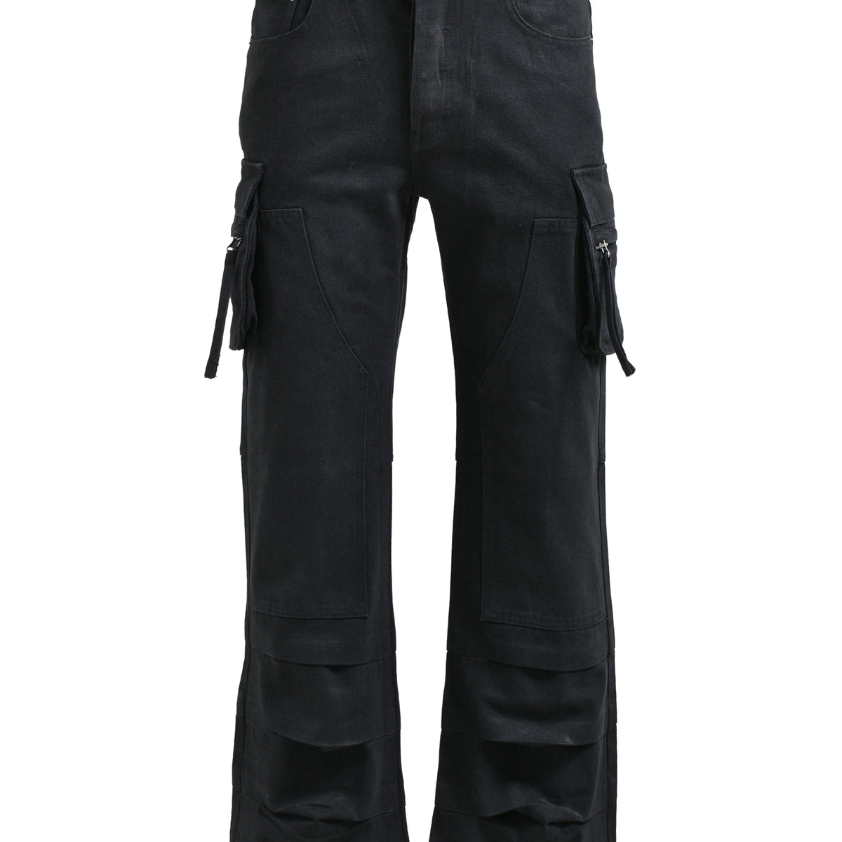 パンツ breath coating double knee flare denim BREATH ブレス FW25 COATING DOUBLE KNEE FLARE DENIM / BLK - NUBIAN