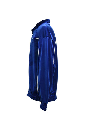 SCRIPT LOGO PIPING VELOR JACKET / BLU 