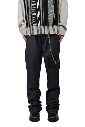 BOOTCUT WALLET TROUSER / BLACK 