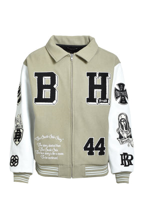 BH PATCH STADIUM JACKET / BEI