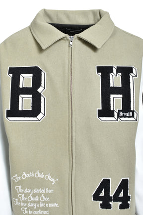 BH PATCH STADIUM JACKET / BEI