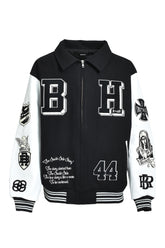 BH PATCH STADIUM JACKET / BLACK