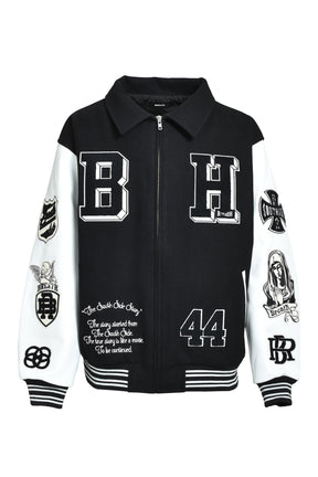 BH PATCH STADIUM JACKET / BLACK