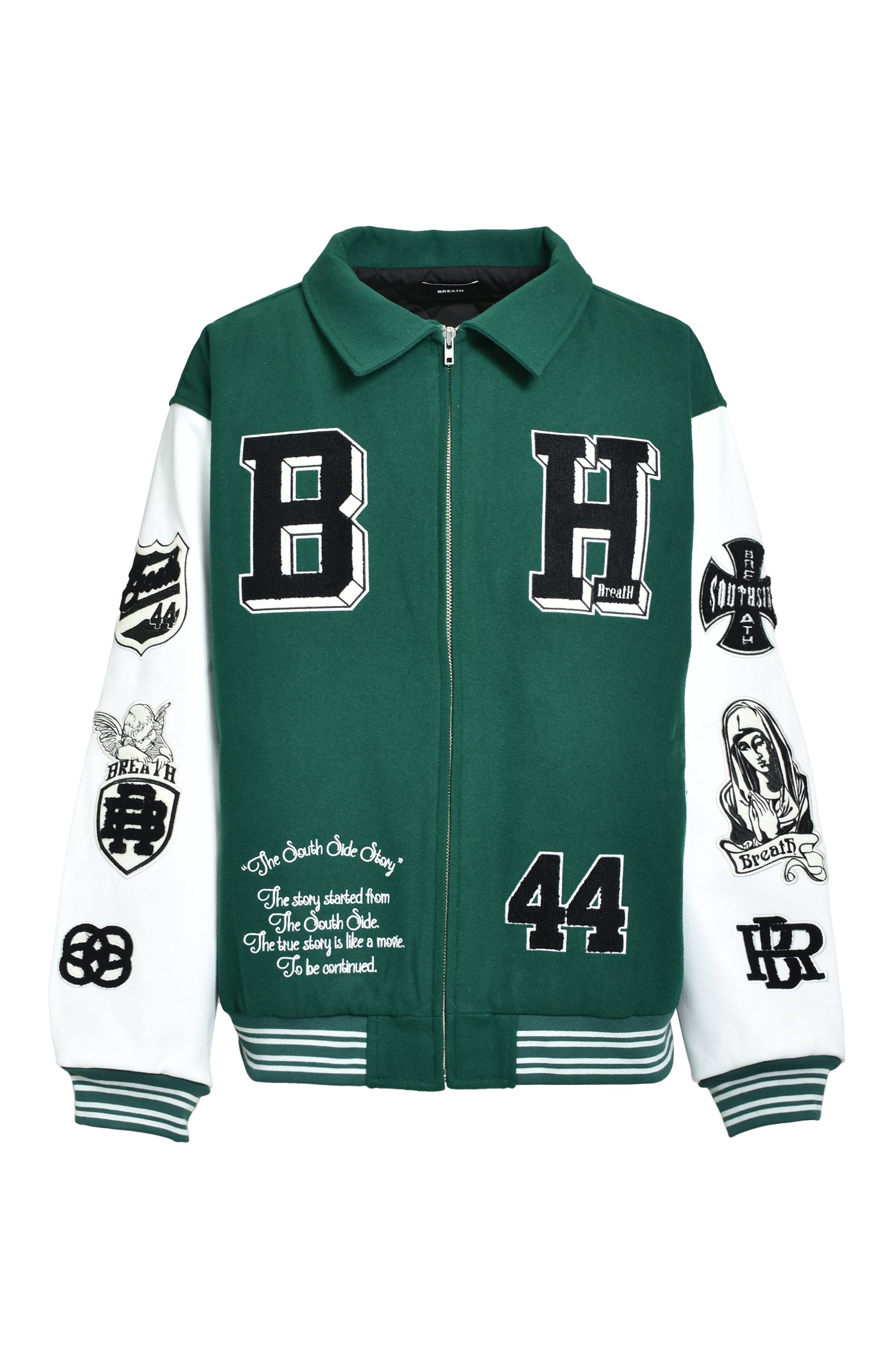 BH PATCH STADIUM JACKET / GRN
