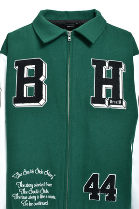 BH PATCH STADIUM JACKET / GRN