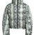 FAUX LEATHER SNAKE DOWN JACKET / GRY SNAKE
