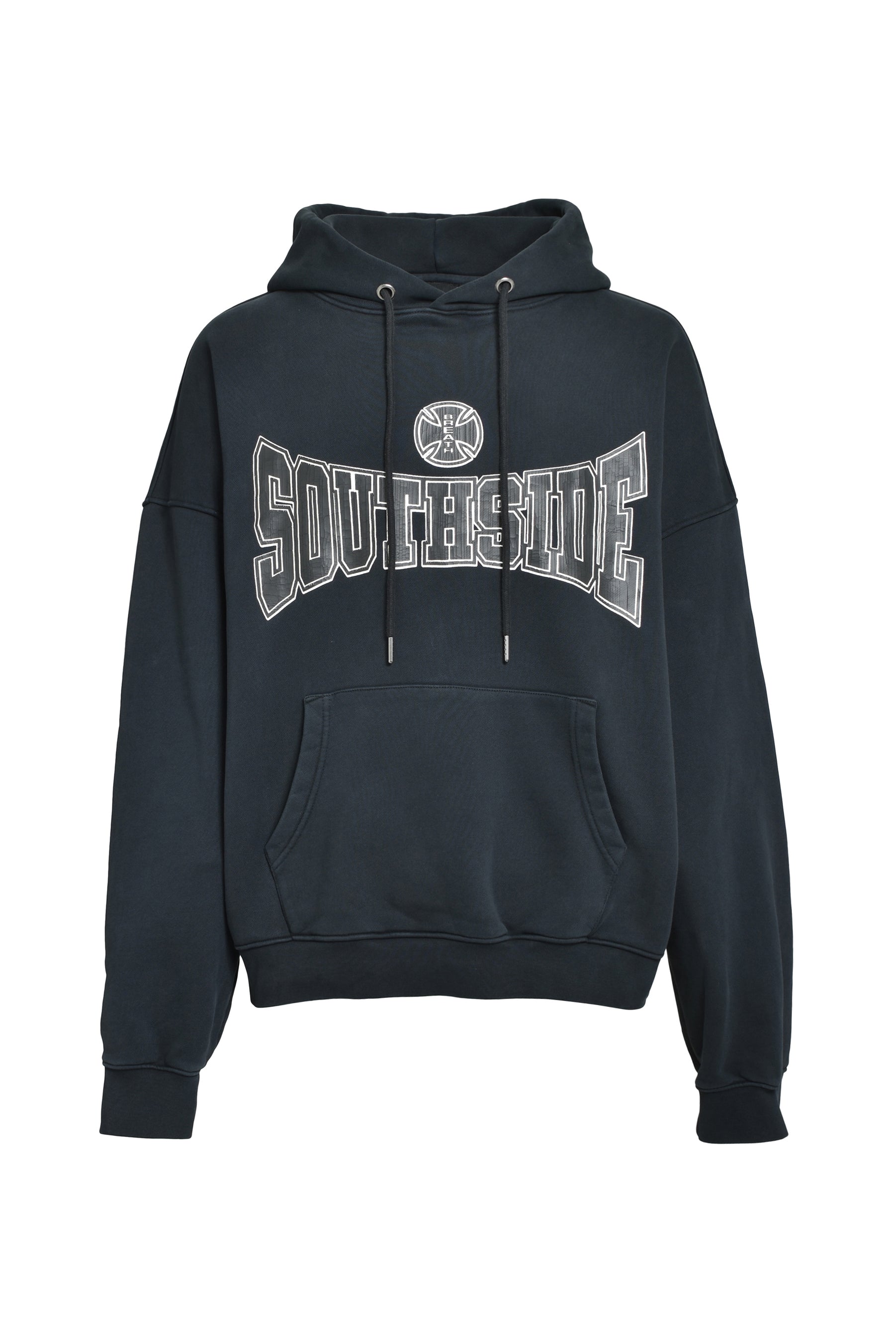 SOUTHSIDE CROSS LOGO HOODIE / BLK