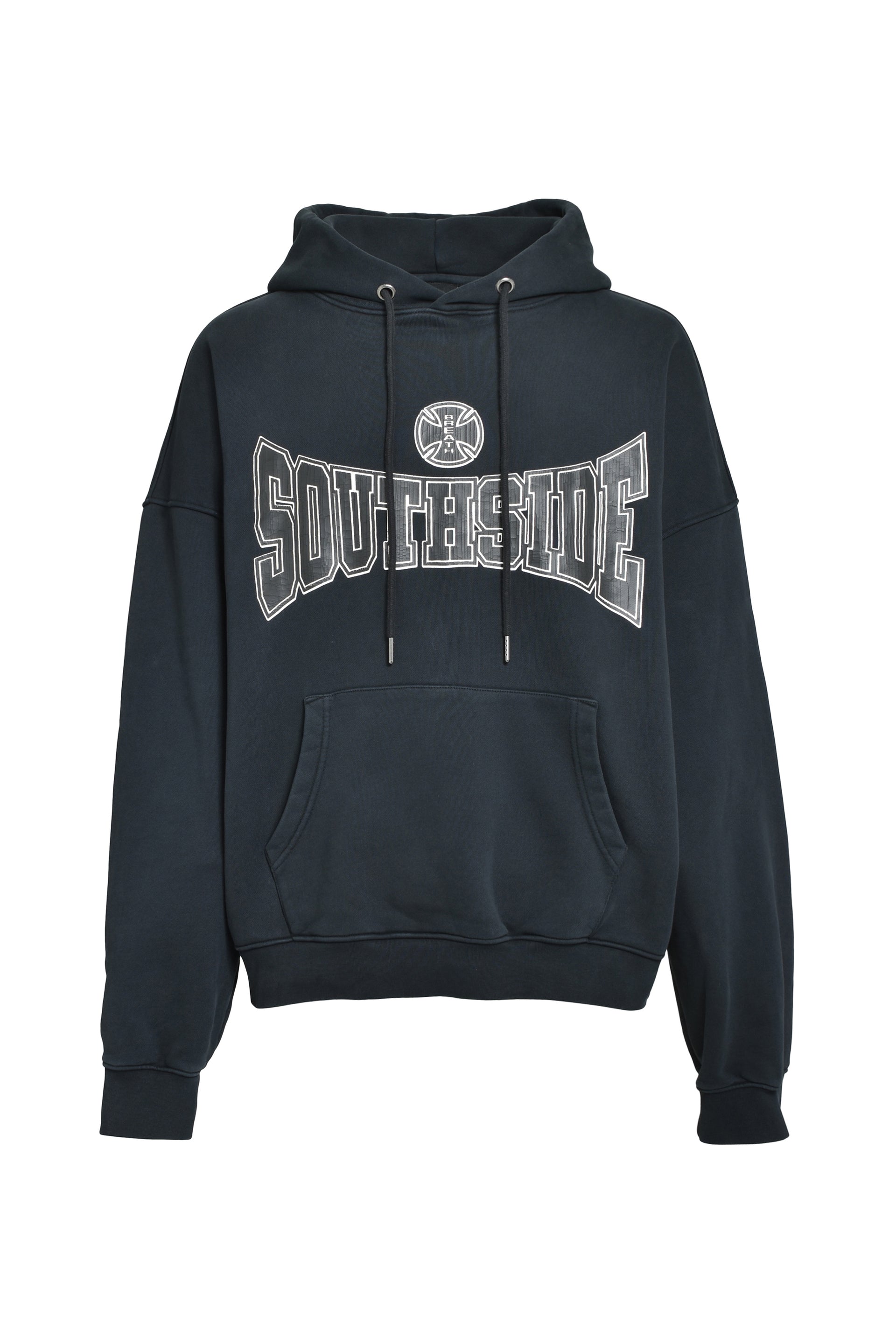 SOUTHSIDE CROSS LOGO HOODIE / BLK