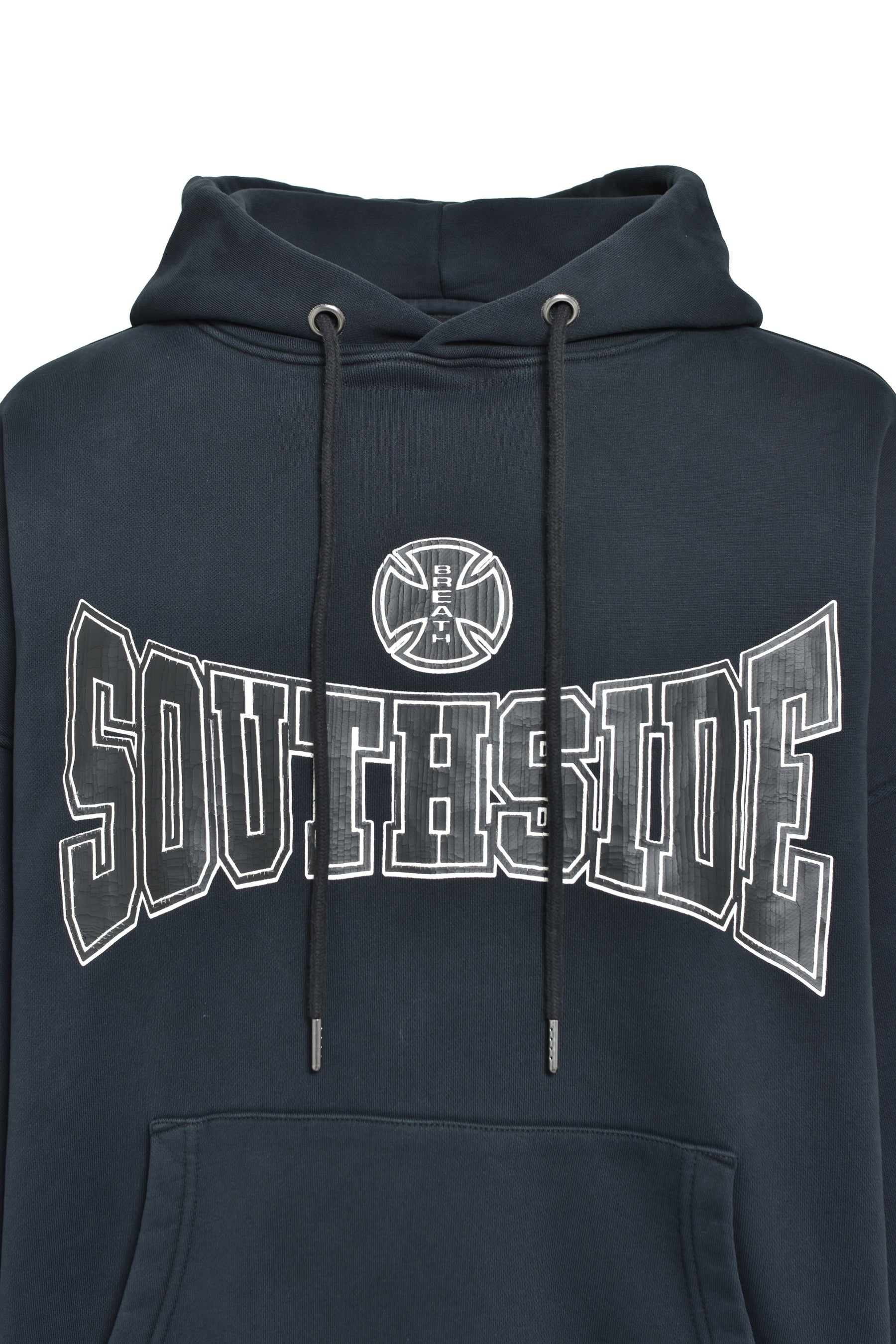 SOUTHSIDE CROSS LOGO HOODIE / BLK