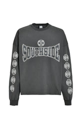 SOUTHSIDE CROSS LS TEE / BLK