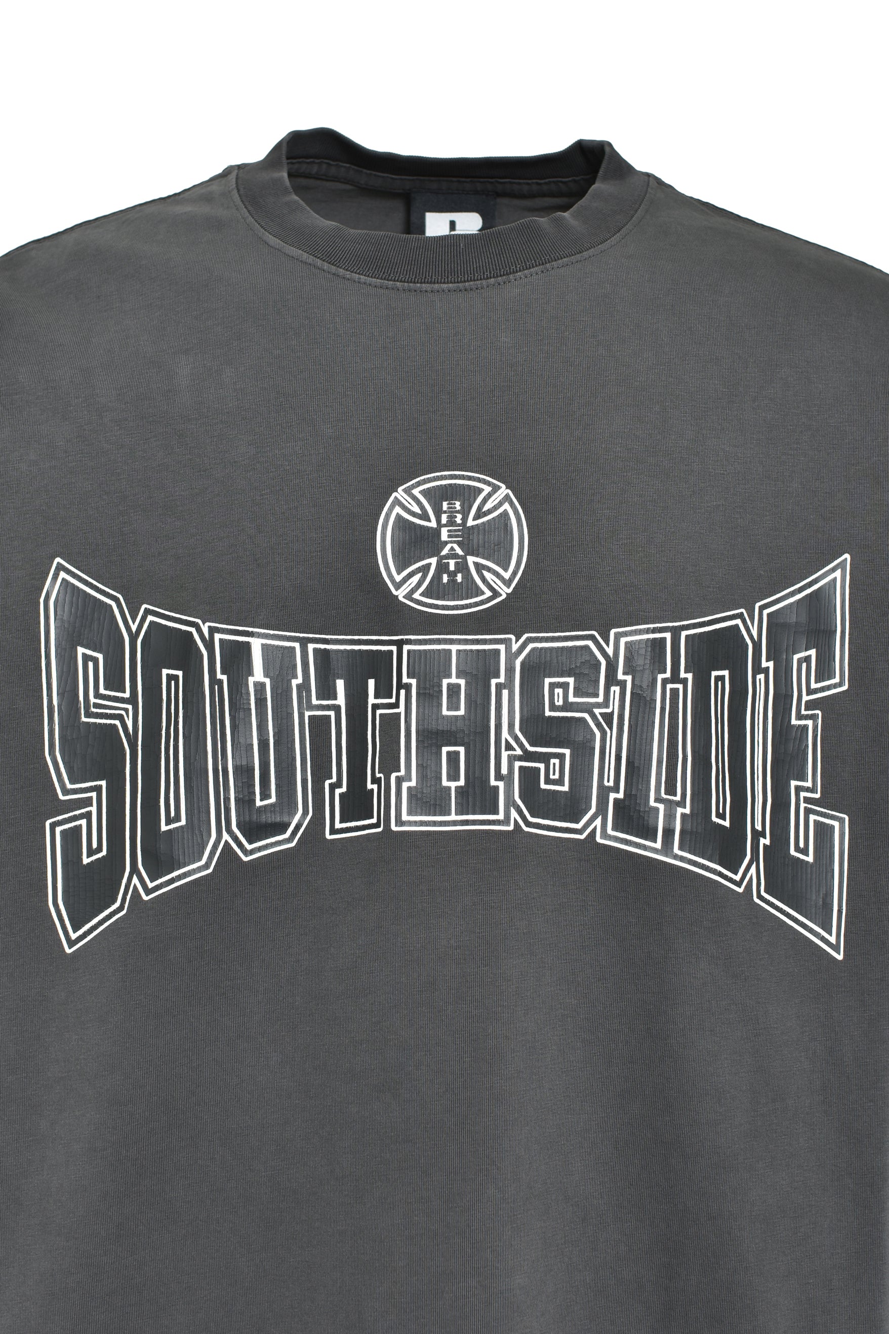 SOUTHSIDE CROSS LS TEE / BLK