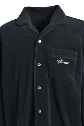 SCRIPT LOGO SLAB SHIRT / BLACK