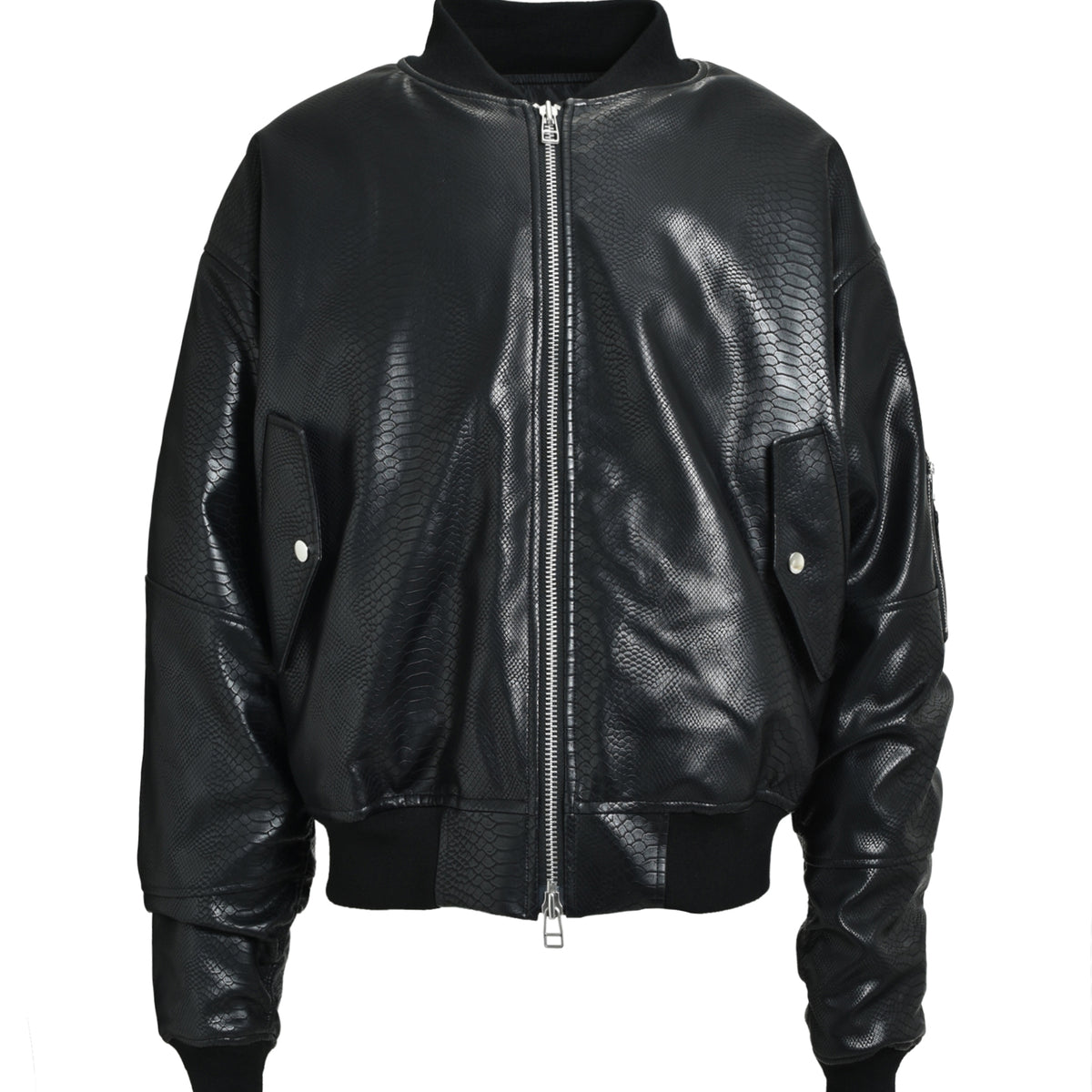 BREATH ブレス FW25 NUBIAN限定 FAUX LEATHER PYTHON BOMBER JACKET