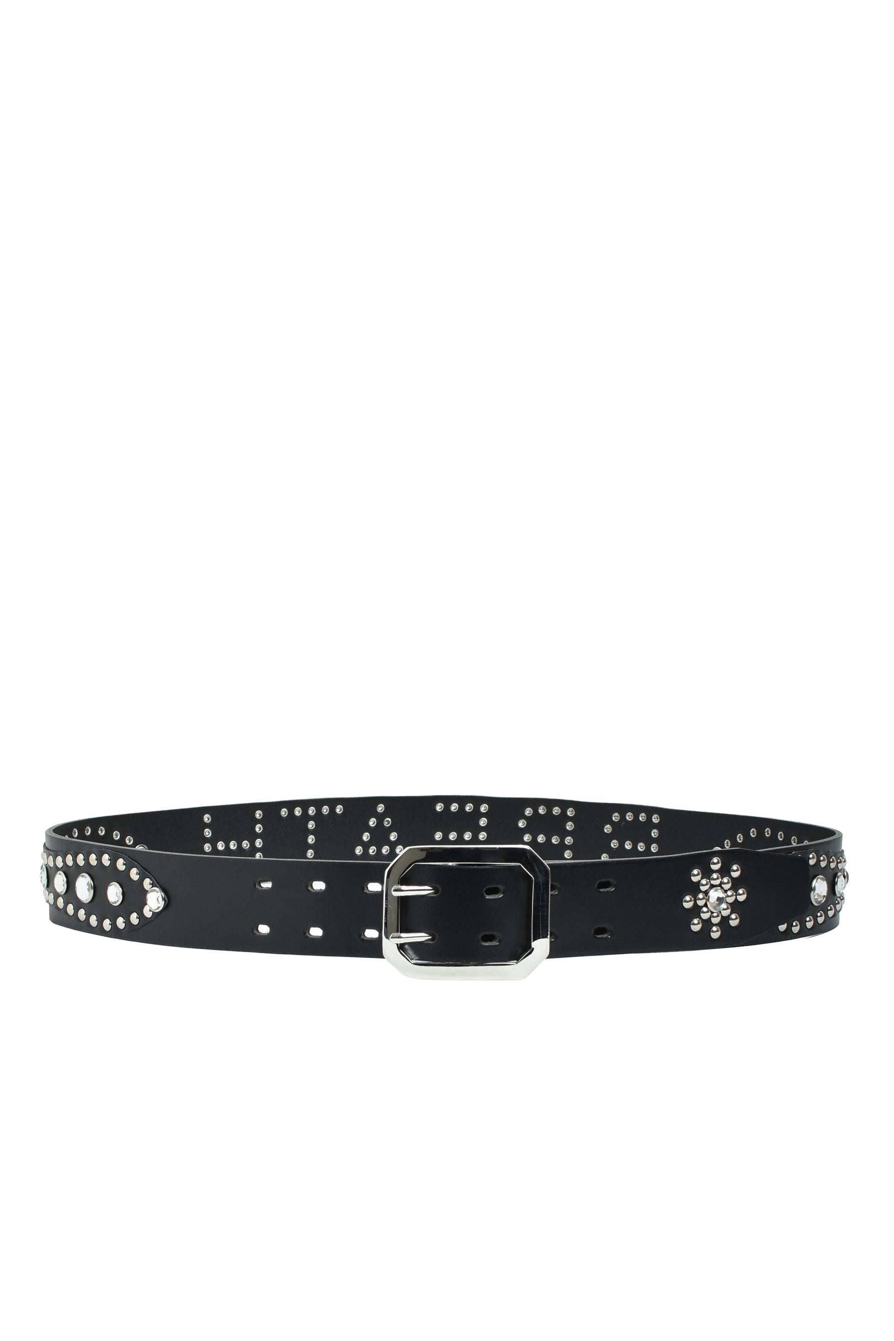 STUDS LOGO BELT / BLK