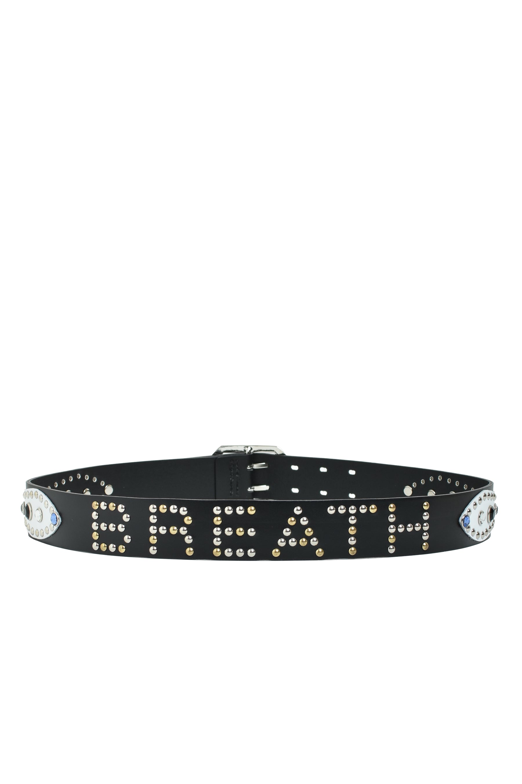 STUDS LOGO BELT / BLK MULTI