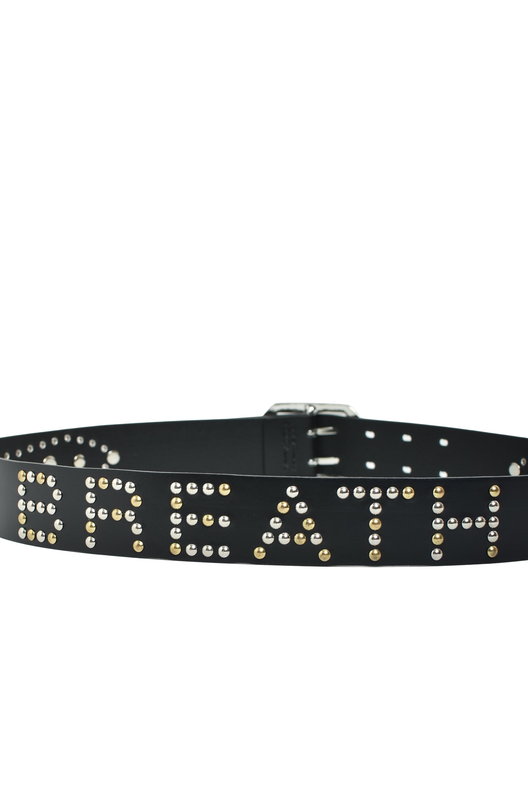 STUDS LOGO BELT / BLK MULTI