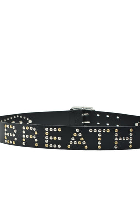 STUDS LOGO BELT / BLK MULTI