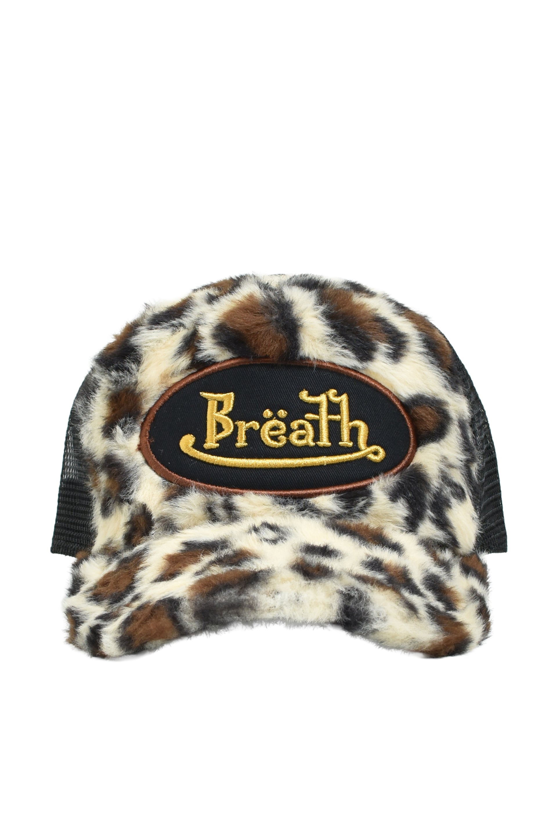FAUX LEOPARD FUR CAP / BRW 