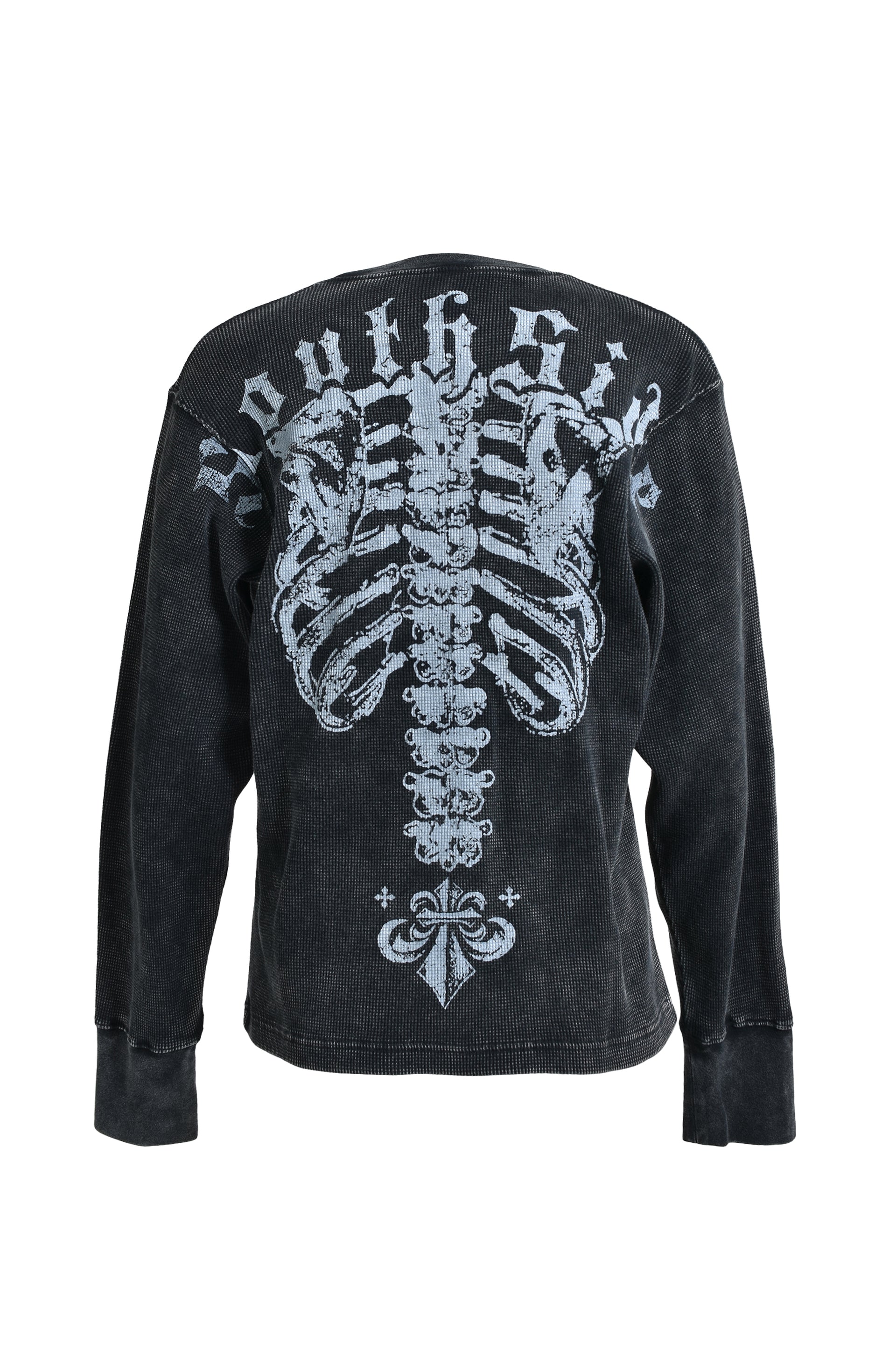 BREATH NATURAL BORN WAFFLE LS TEE / BLK