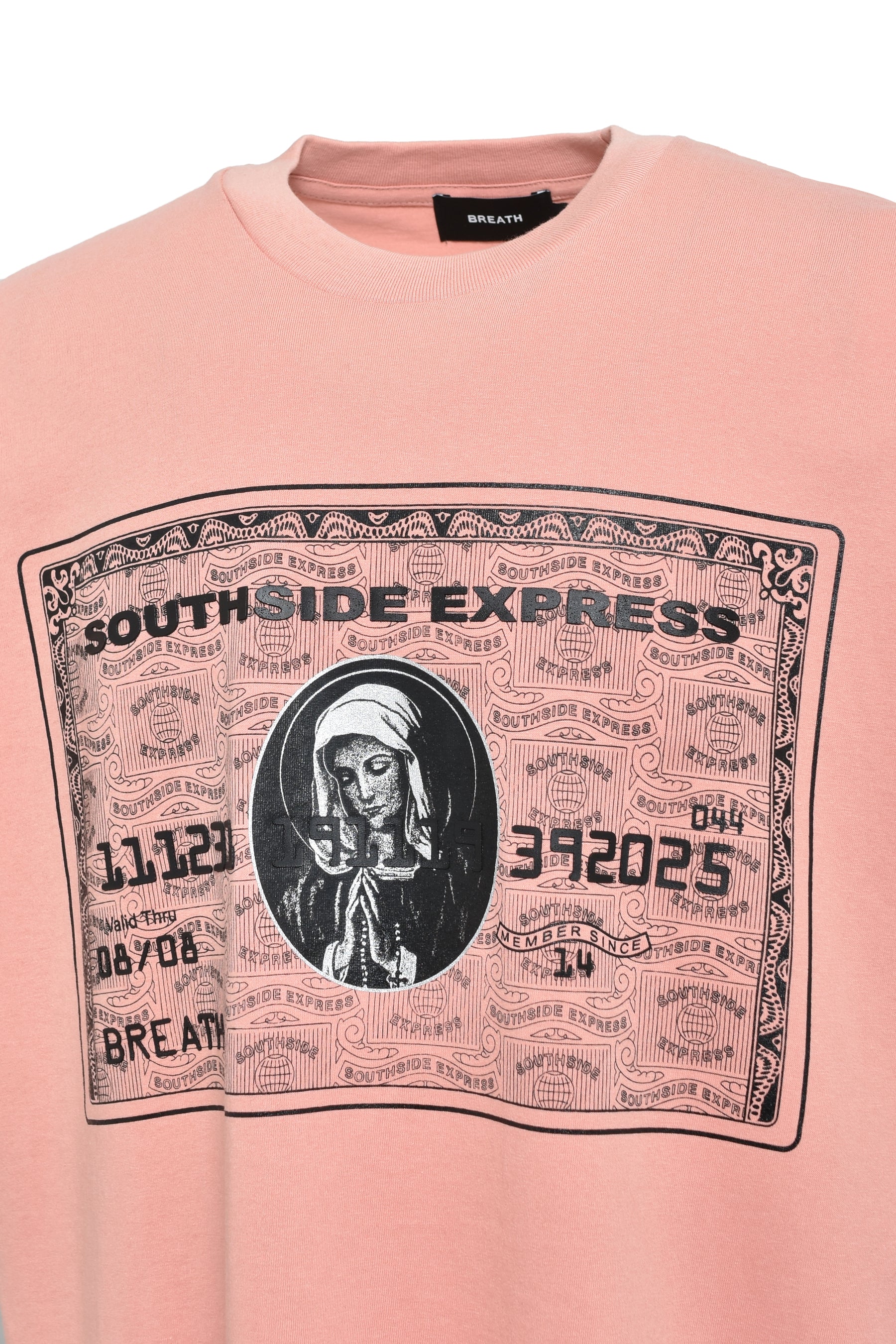 BREATH BLACK CARD TEE / L.PINK