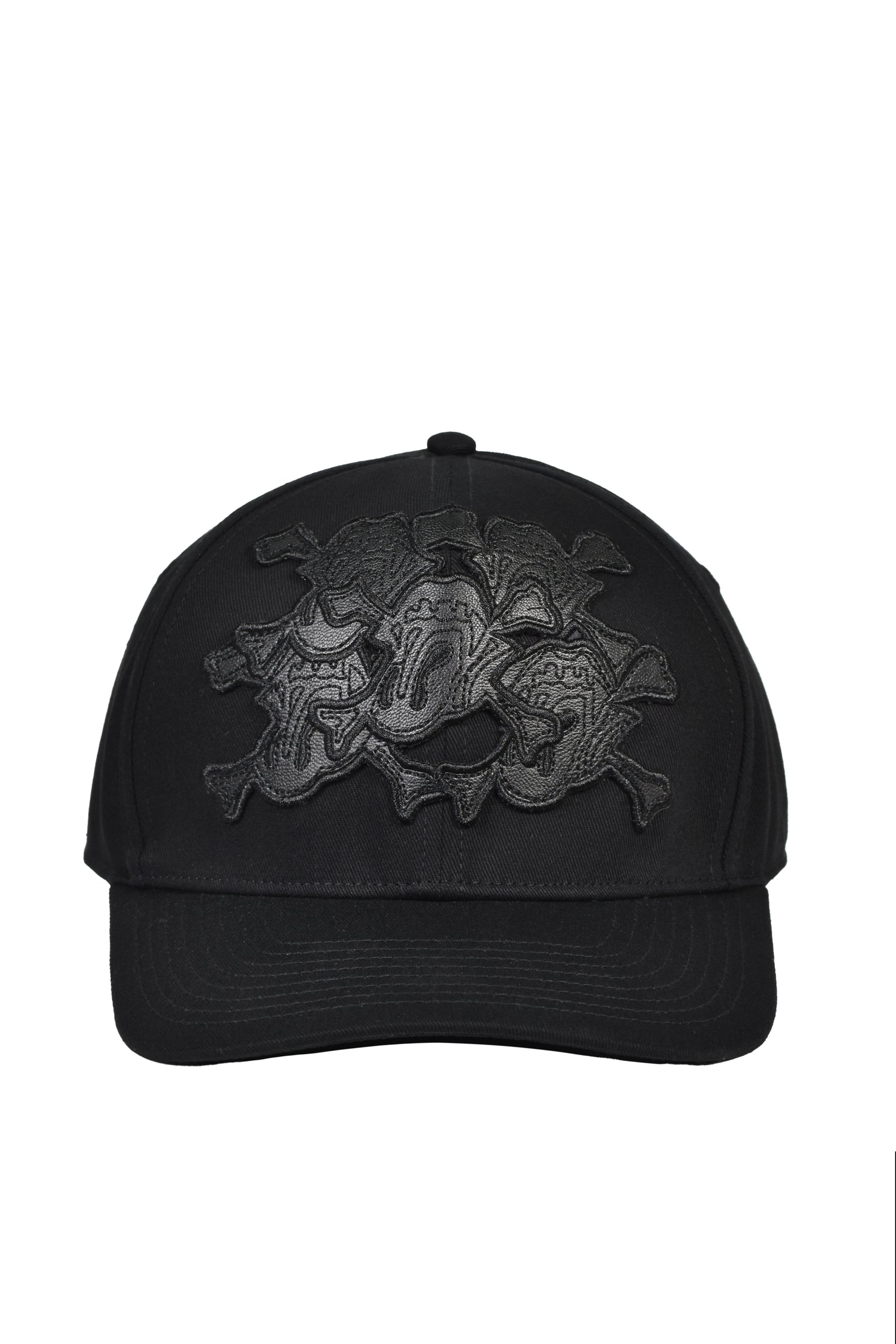 GRILL & TAN & BONE PATCH CAP / BLK