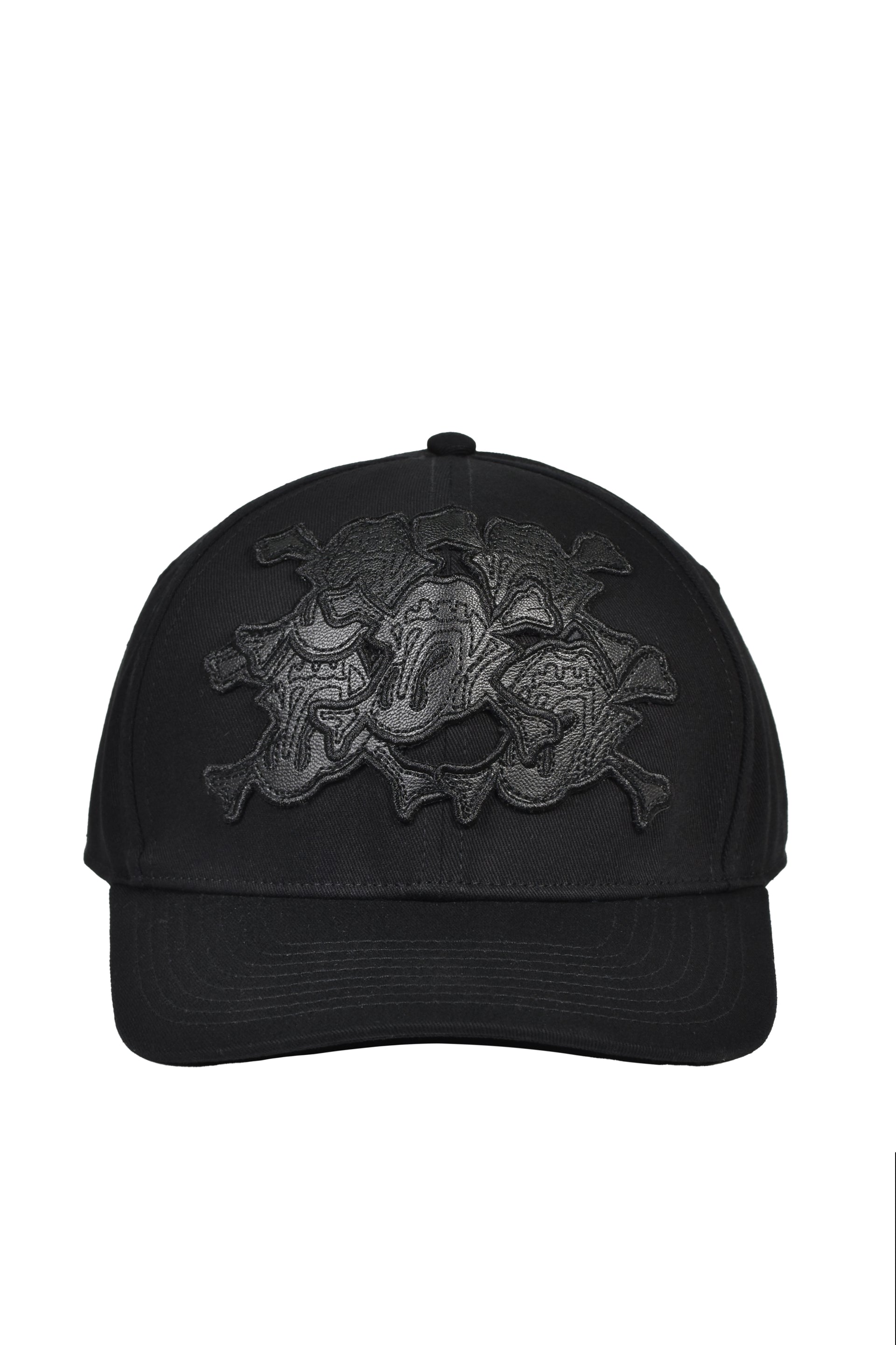 GRILL & TAN & BONE PATCH CAP / BLK