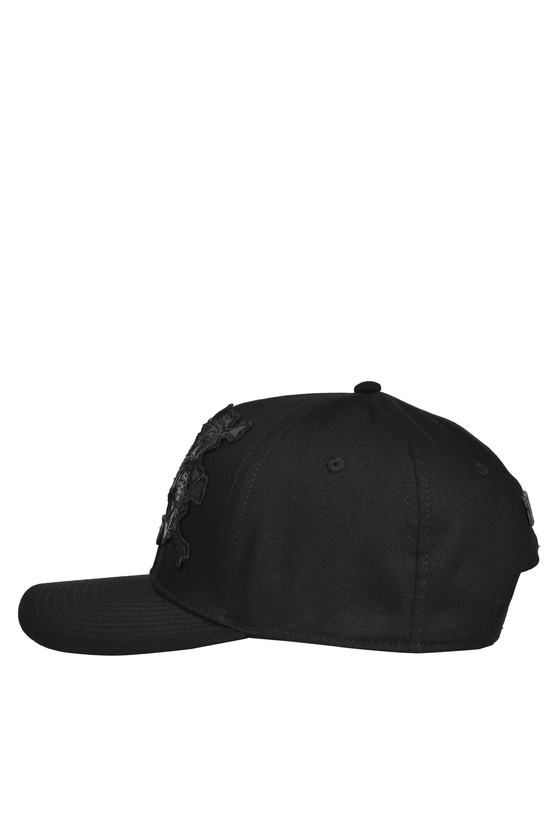 GRILL & TAN & BONE PATCH CAP / BLK