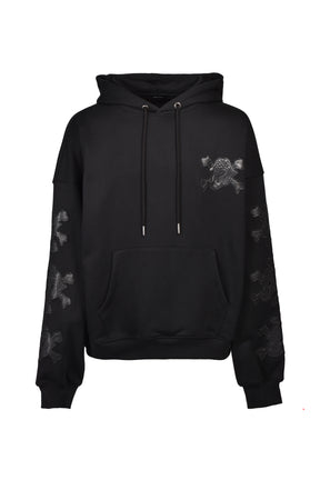 GRILL & TAN & BONE PATCH HOODIE / BLK