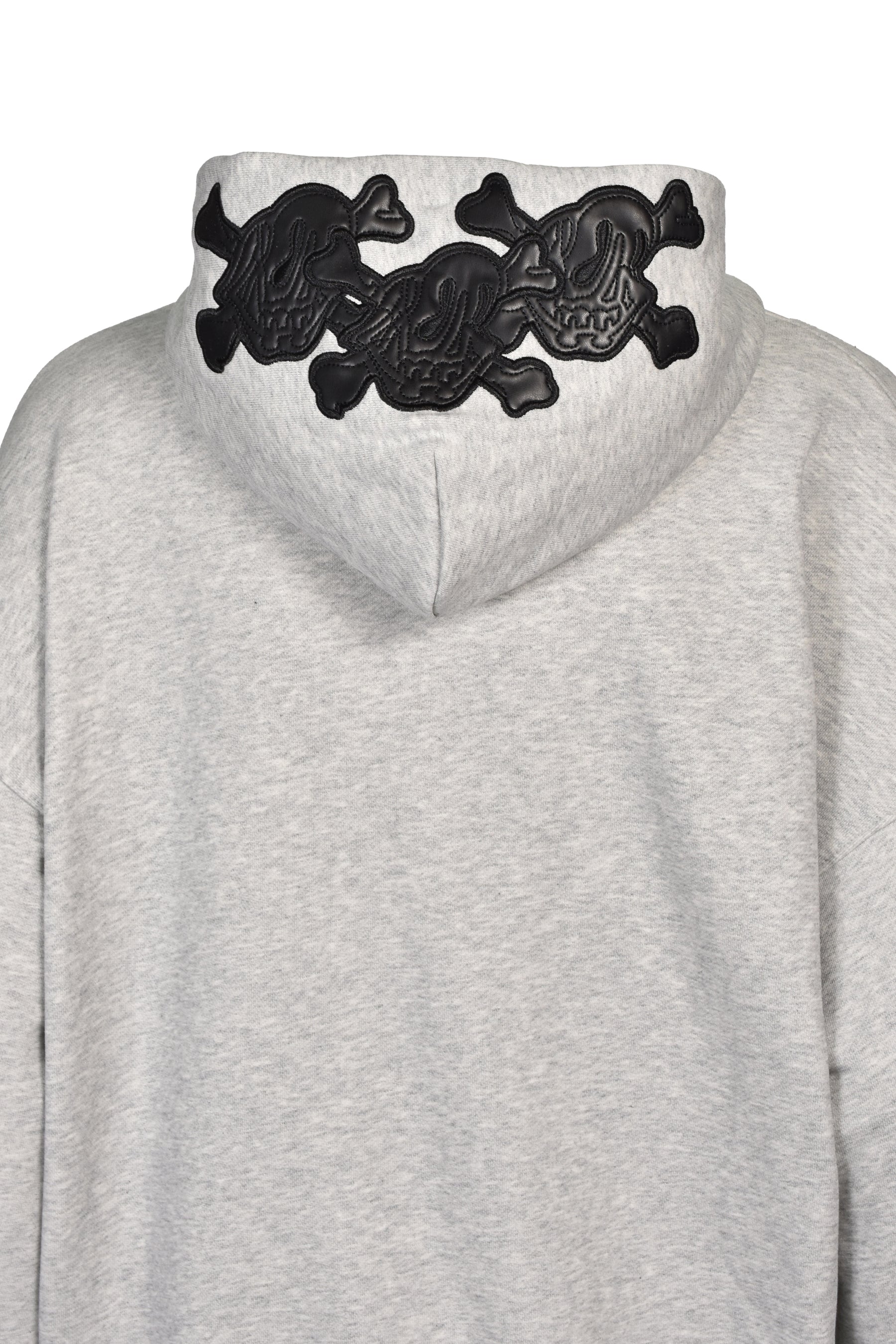 GRILL & TAN & BONE PATCH HOODIE / GRY