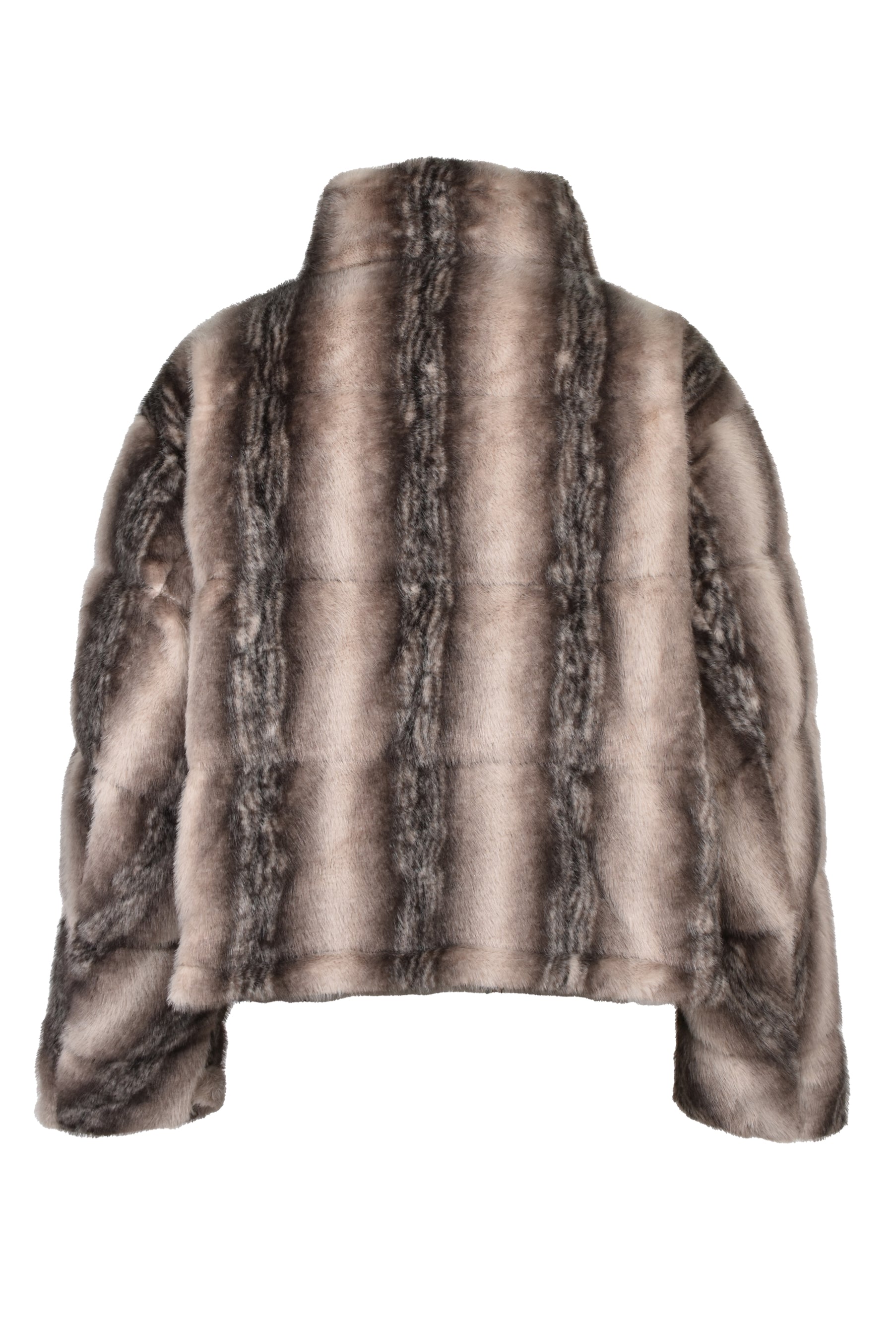 FAUX FUR DOWN JACKET / BEI
