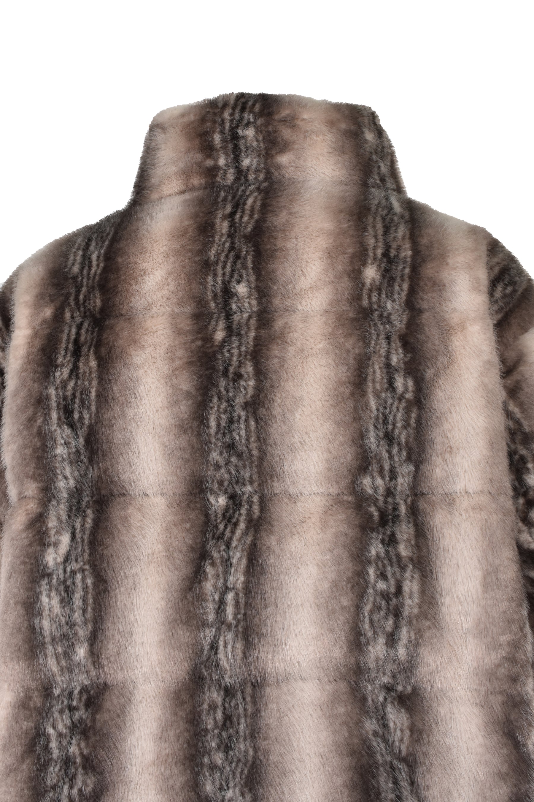 FAUX FUR DOWN JACKET / BEI