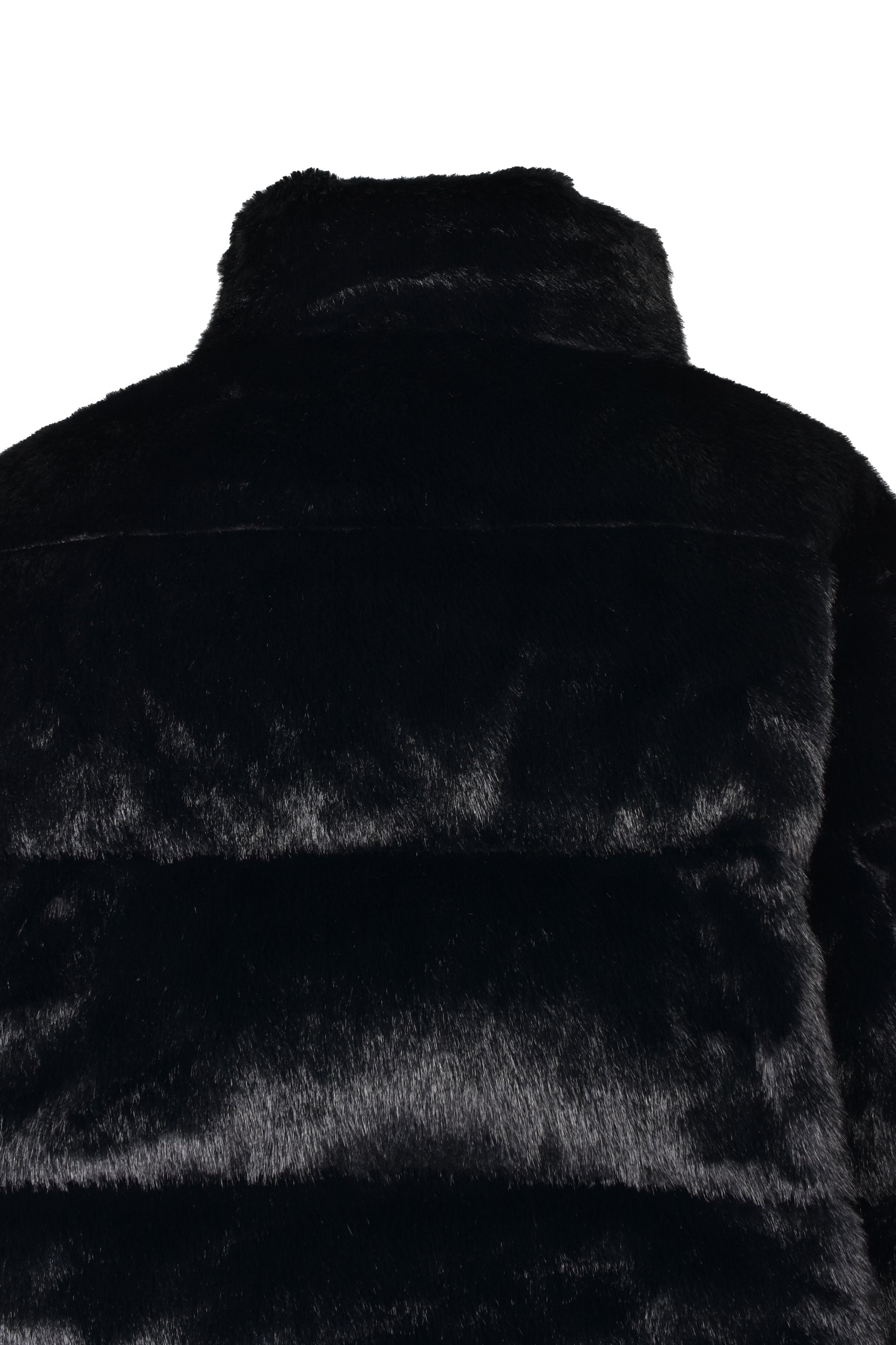FAUX FUR DOWN JACKET / BLK
