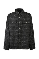 SHINY TWEED JACKET / BLK