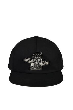GLITTER ONE 5 PANEL CAP / BLK
