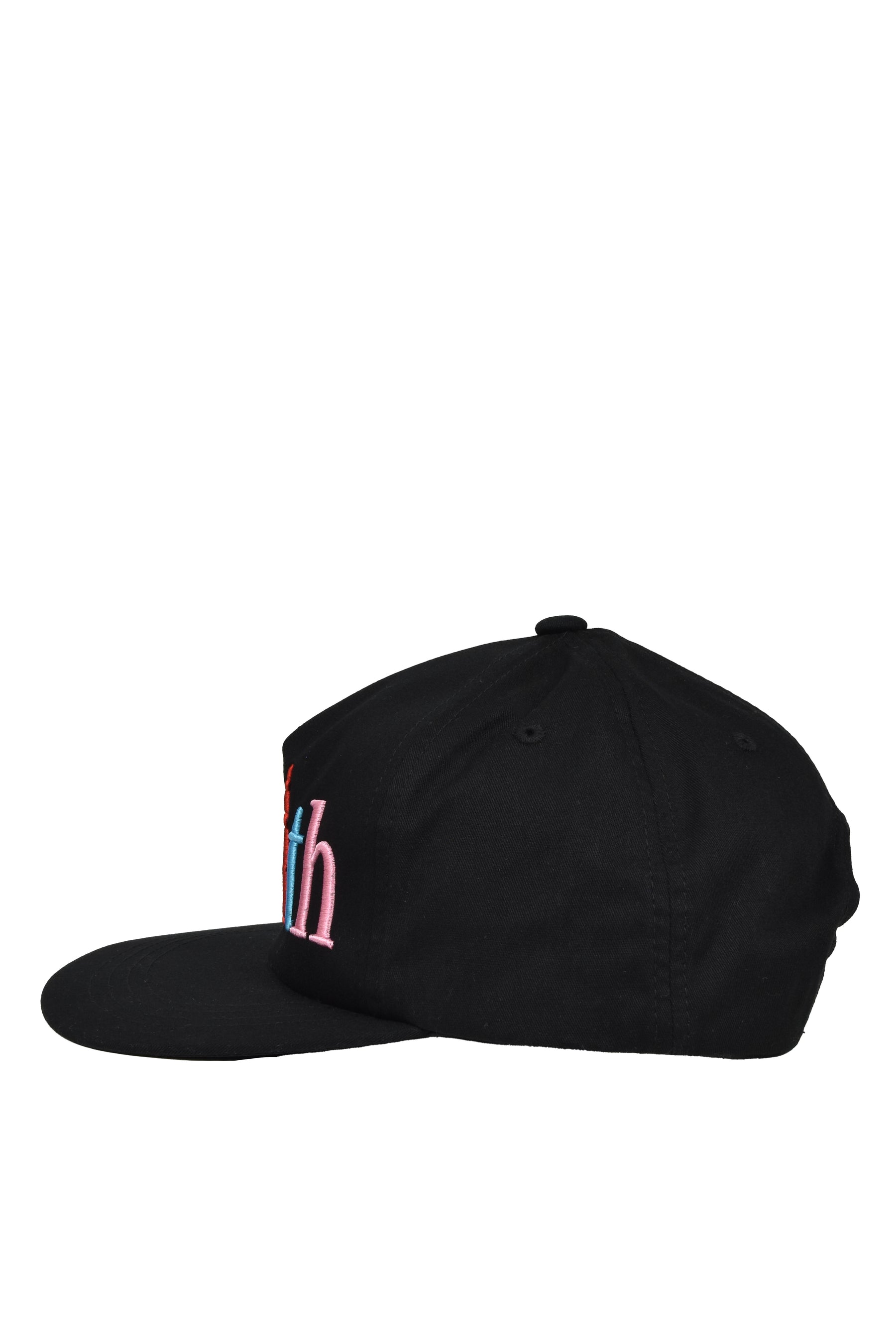 RAINBOW LOGO 5 PANEL CAP / BLK