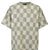 BLOCK CHECK PILE TEE / BEI