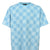 BLOCK CHECK PILE TEE / ICE