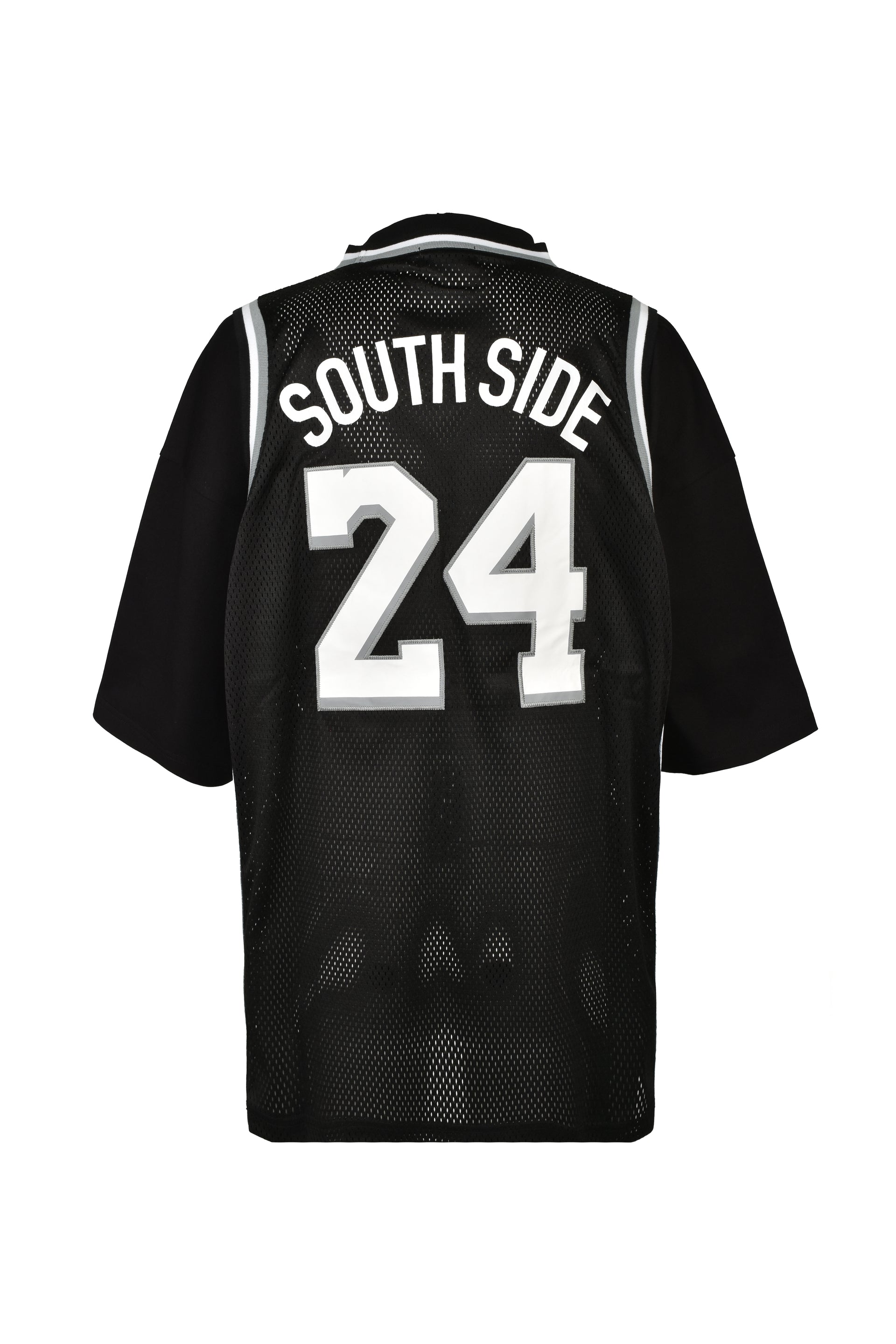 LAYERED BASKET BALL JERSEY TEE / BLK