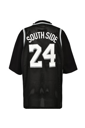 LAYERED BASKET BALL JERSEY TEE / BLK