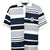EMBLEM LOGO CRAZY BORDER POLO SHIRT / BLK