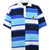 EMBLEM LOGO CRAZY BORDER POLO SHIRT / BLU