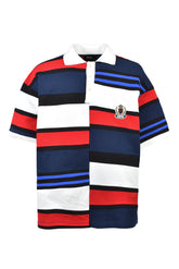 EMBLEM LOGO CRAZY BORDER POLO SHIRT / RED