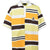 EMBLEM LOGO CRAZY BORDER POLO SHIRT / YEL