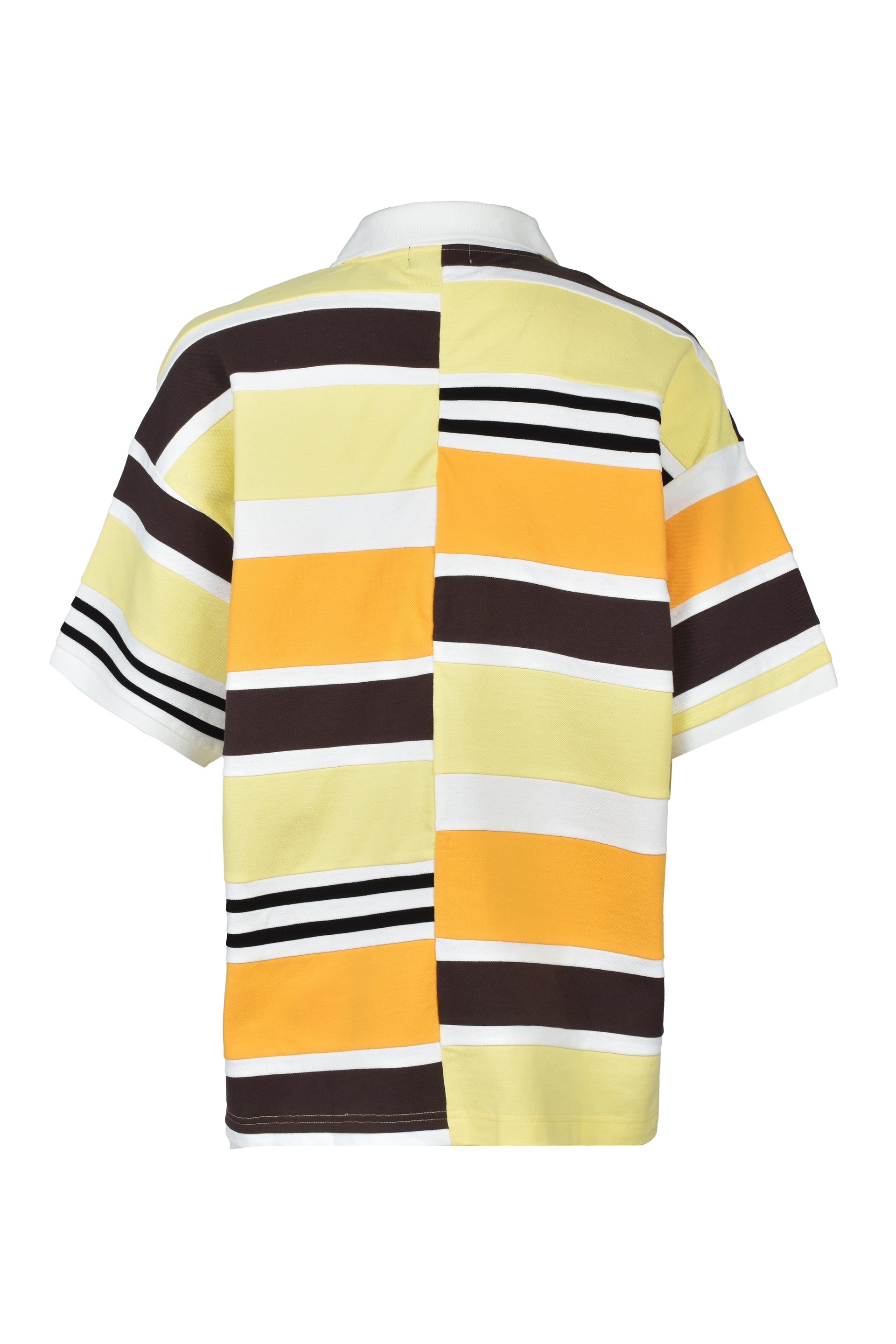 EMBLEM LOGO CRAZY BORDER POLO SHIRT / YEL