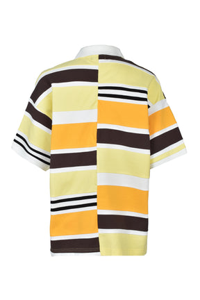 EMBLEM LOGO CRAZY BORDER POLO SHIRT / YEL