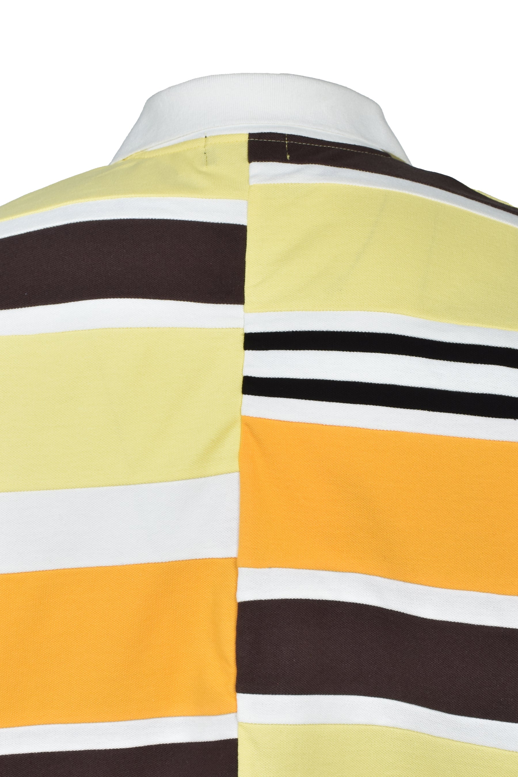 EMBLEM LOGO CRAZY BORDER POLO SHIRT / YEL